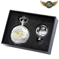 L'Express Bi-Ton - Montre de Poche Locomotive Steampunk Quartz - Gousset-heritage
