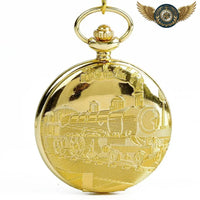 L'Express Doré - Montre Gousset Full Hunter Gravée Or - Gousset-heritage