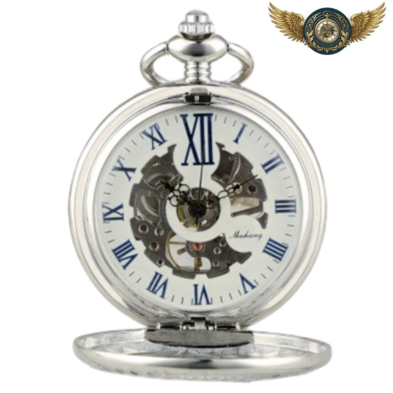 L'Express Mécanique - Montre Gousset Squelette Chasseur Locomotive