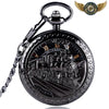 L'Express Mécanique - Montre Gousset Squelette Chasseur Locomotive - Noir - Gousset-heritage