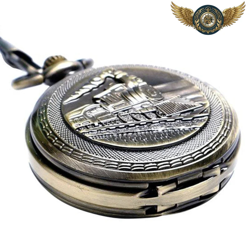 L'Expresse - Montre Gousset Mécanique Chasseur Bronze - Vue 5 - Gousset-heritage
