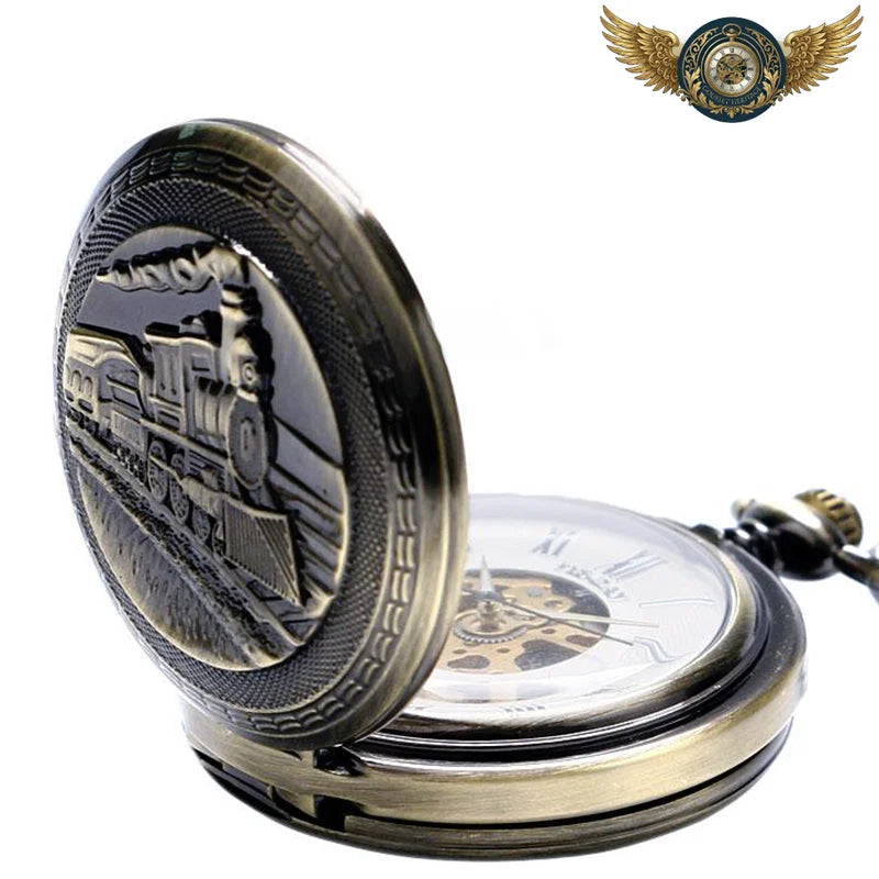 L'Expresse - Montre Gousset Mécanique Chasseur Bronze - Vue 6 - Gousset-heritage