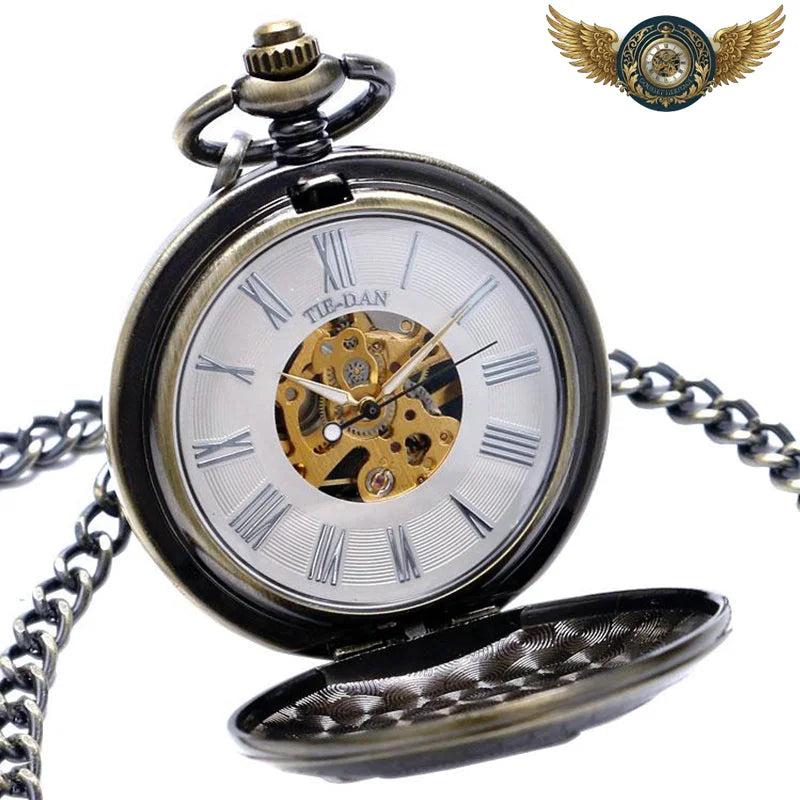 L'Expresse - Montre Gousset Mécanique Chasseur Bronze - Vue 9 - Gousset-heritage
