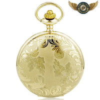 L'Florale - Montre de Poche Quartz Boîtier Chasseur Gravé - Gousset-heritage