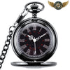 L'Héraldique - Montre Gousset Chasseur Quartz à Blason Gravé - Vue 2 - Gousset-heritage
