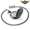 L'Héraldique - Montre Gousset Chasseur Quartz à Blason Gravé - Vue 4 - Gousset-heritage