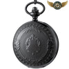 L'Héraldique - Montre Gousset Chasseur à Quartz Gravée - Noir - Gousset-heritage