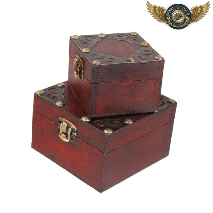 L'Héritage - Écrin Double Bois Acajou pour Montre à Gousset - Vue 1 - Gousset-heritage