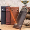 L'Héritage - Étui Nubuck Patiné pour Garde-Temps Café - Vue 5 - Gousset-heritage