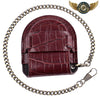L'Héritage - Étui Similicuir Croco pour Montre à Gousset Noir - Rouge - Gousset-heritage