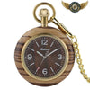 L'Héritage - Montre Gousset Bois Exotique et Chaîne Dorée - Vue 1 - Gousset-heritage
