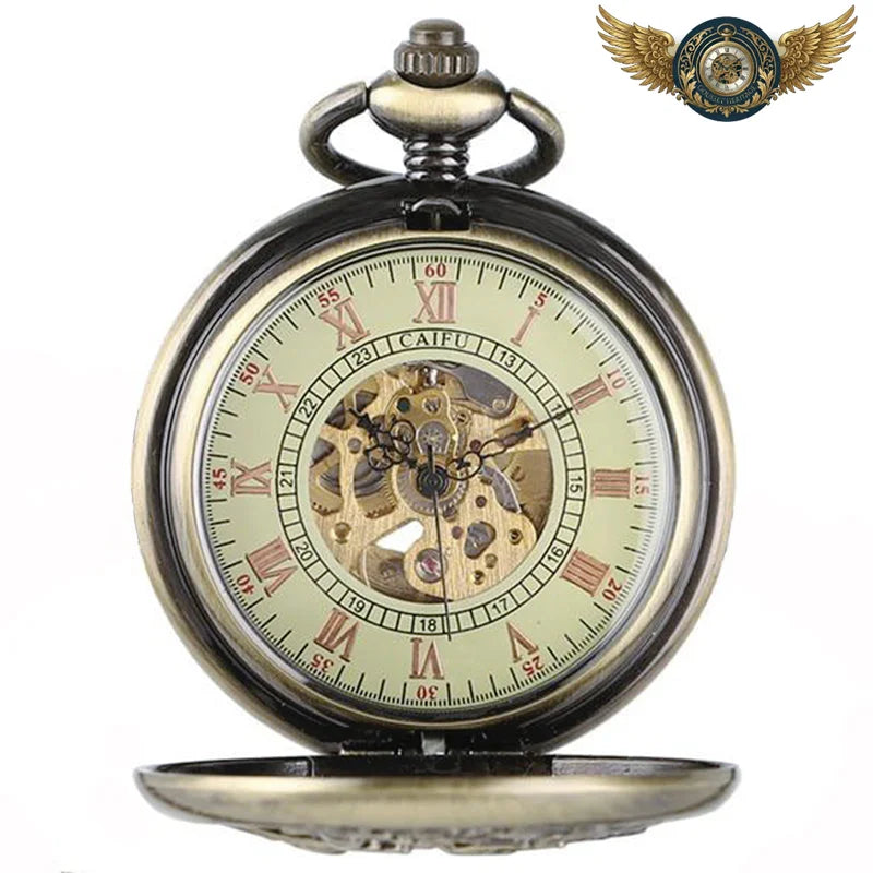 L'Héritage - Montre Gousset Chasseur Automatique Bronze Antique - Vue 2 - Gousset-heritage