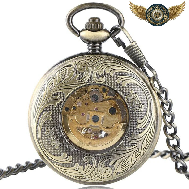 L'Héritage - Montre Gousset Chasseur Automatique Bronze Antique - Vue 3 - Gousset-heritage