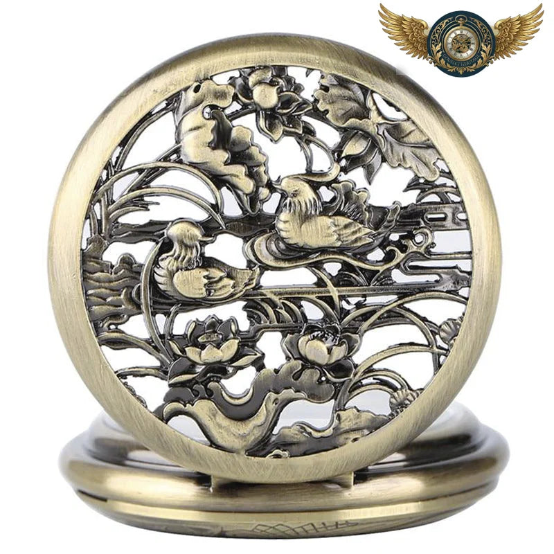 L'Héritage - Montre Gousset Chasseur Automatique Bronze Antique - Vue 4 - Gousset-heritage