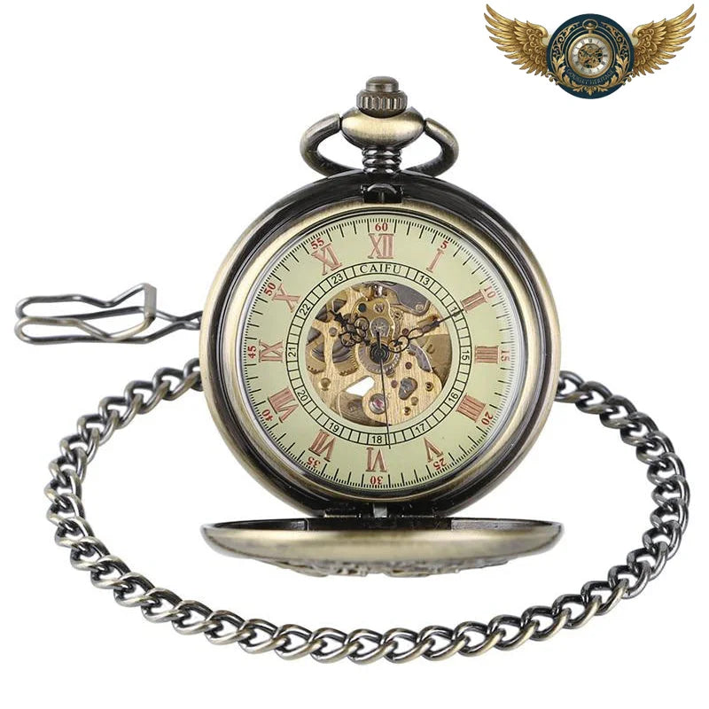 L'Héritage - Montre Gousset Chasseur Automatique Bronze Antique - Vue 5 - Gousset-heritage