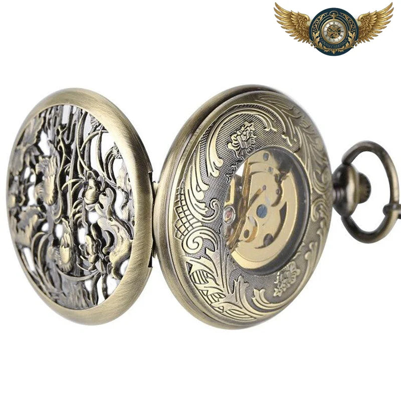L'Héritage - Montre Gousset Chasseur Automatique Bronze Antique - Vue 6 - Gousset-heritage