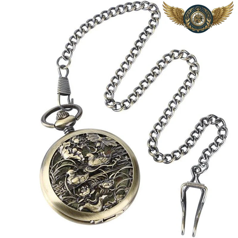 L'Héritage - Montre Gousset Chasseur Automatique Bronze Antique - Vue 7 - Gousset-heritage