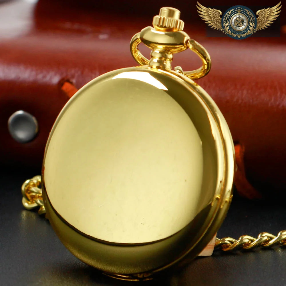 L'Héritage - Montre Gousset Chasseur Quartz Patiné Bronze Antique - Vue 6 - Gousset-heritage