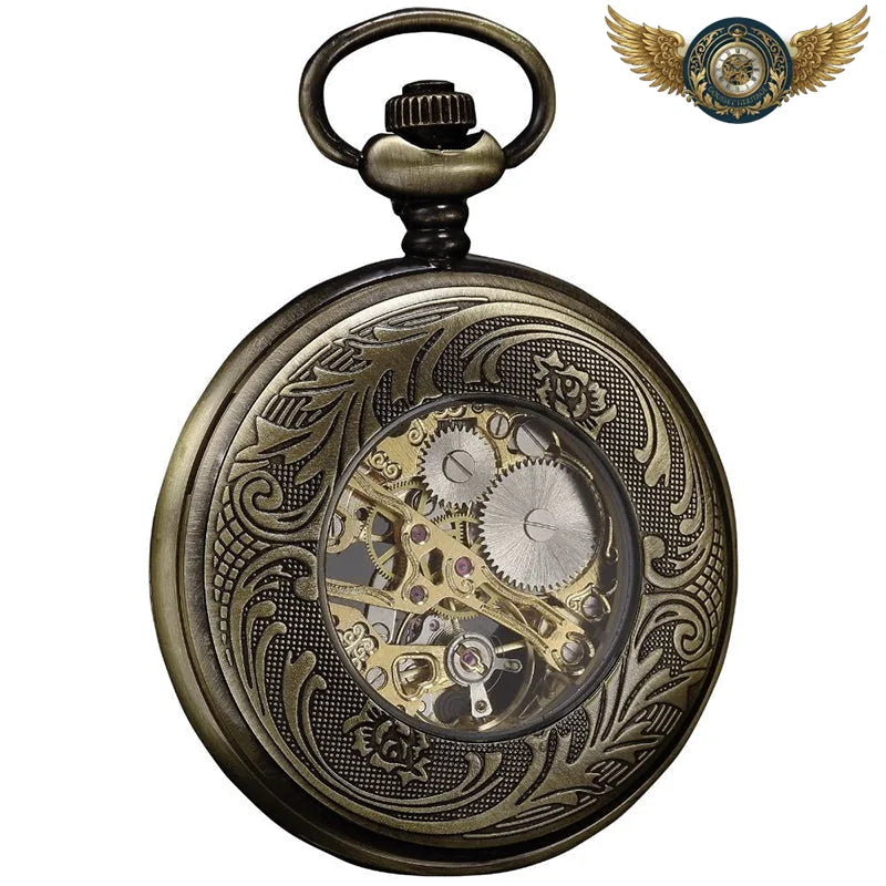 L'Héritage - Montre Gousset Demi-Chasseur Mécanique Bronze - Vue 3 - Gousset-heritage