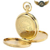 L'Héritage - Montre Gousset Double Chasseur Automatique Dorée - Vue 3 - Gousset-heritage