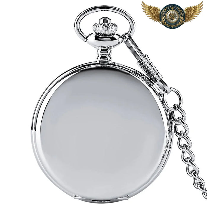 L'Héritage - Montre Gousset Full Hunter Acier Poli Quartz - Argent - Gousset-heritage