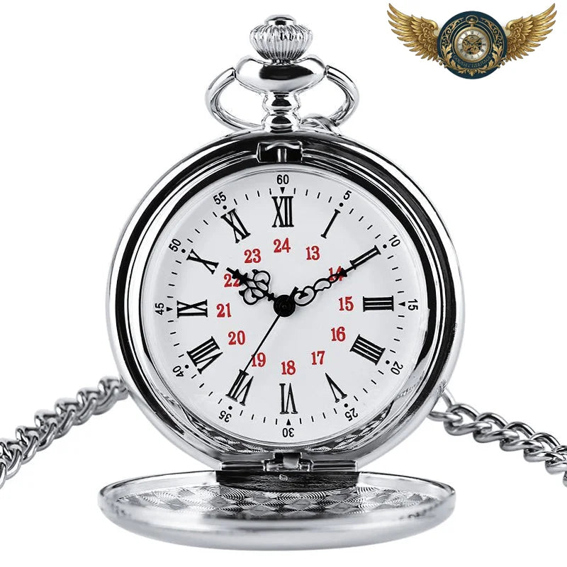 L'Héritage - Montre Gousset Full Hunter Acier Poli Quartz