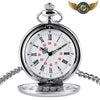 L'Héritage - Montre Gousset Full Hunter Acier Poli Quartz - Vue 2 - Gousset-heritage