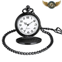 L'Héritage - Montre Gousset Full Hunter Acier Poli Quartz - modèle Noir - Gousset-heritage