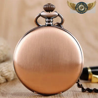 L'Héritage - Montre Gousset Full Hunter Acier Poli Quartz - modèle Or rose - Gousset-heritage
