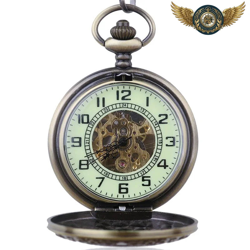L'Héritage - Montre Gousset Mécanique Bronze Demi-Chasseur