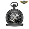 L'Héritage - Montre Gousset Mécanique Chasseur Squelettée - Noir - Gousset-heritage
