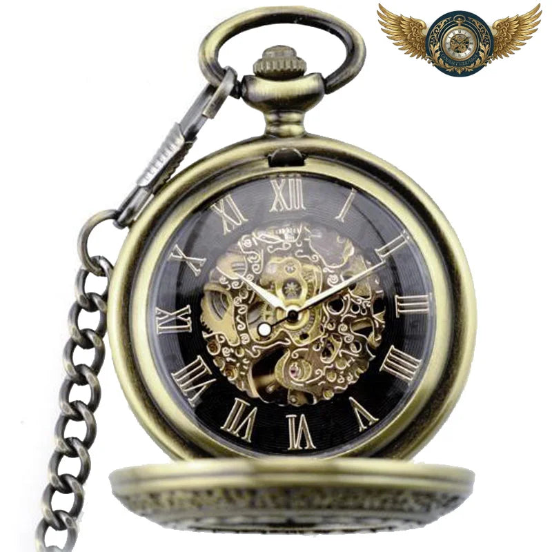L'Héritage - Montre Gousset Mécanique Squelette Bronze Antique - Vue 2 - Gousset-heritage
