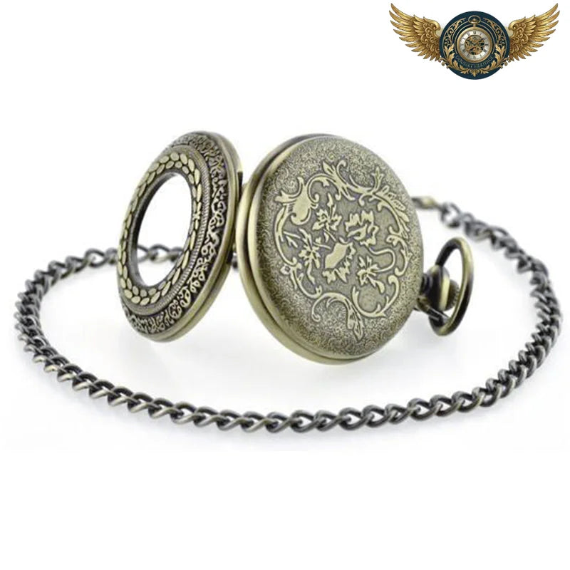 L'Héritage - Montre Gousset Mécanique Squelette Bronze Antique - Vue 3 - Gousset-heritage