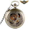 L'Héritage - Montre Gousset Mécanique Squelette Bronze Gravé - Vue 1 - Gousset-heritage