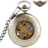 L'Héritage - Montre Gousset Mécanique Squelette Bronze Gravé - Vue 3 - Gousset-heritage