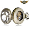 L'Héritage - Montre Gousset Mécanique Squelette Bronze Gravé - Vue 5 - Gousset-heritage