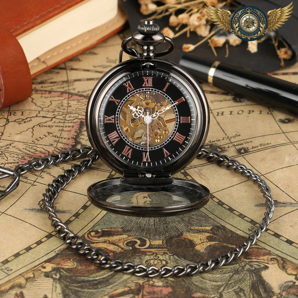 L'Héritage - Montre Gousset Squelette Demi-Chasseur Mécanique - Vue 28 - Gousset-heritage