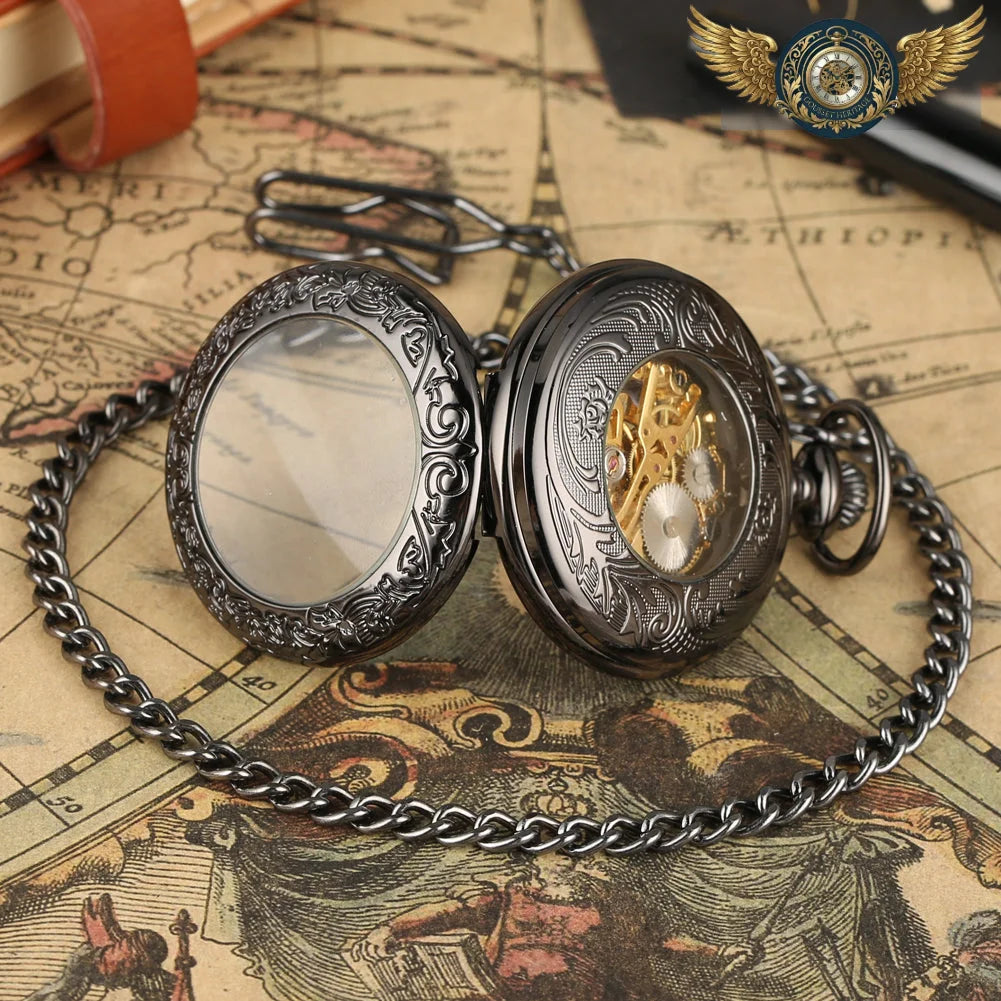 L'Héritage - Montre Gousset Squelette Demi-Chasseur Mécanique - Vue 29 - Gousset-heritage
