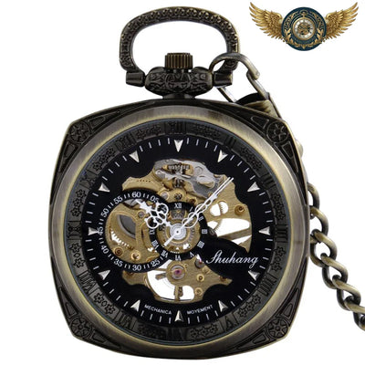 Acheter L'Héritage - Montre Gousset Squelette Mécanique Bronze - Gousset-heritage