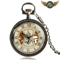 L'Héritage - Montre Gousset Squelette Mécanique Bronze Patiné - Gousset-heritage
