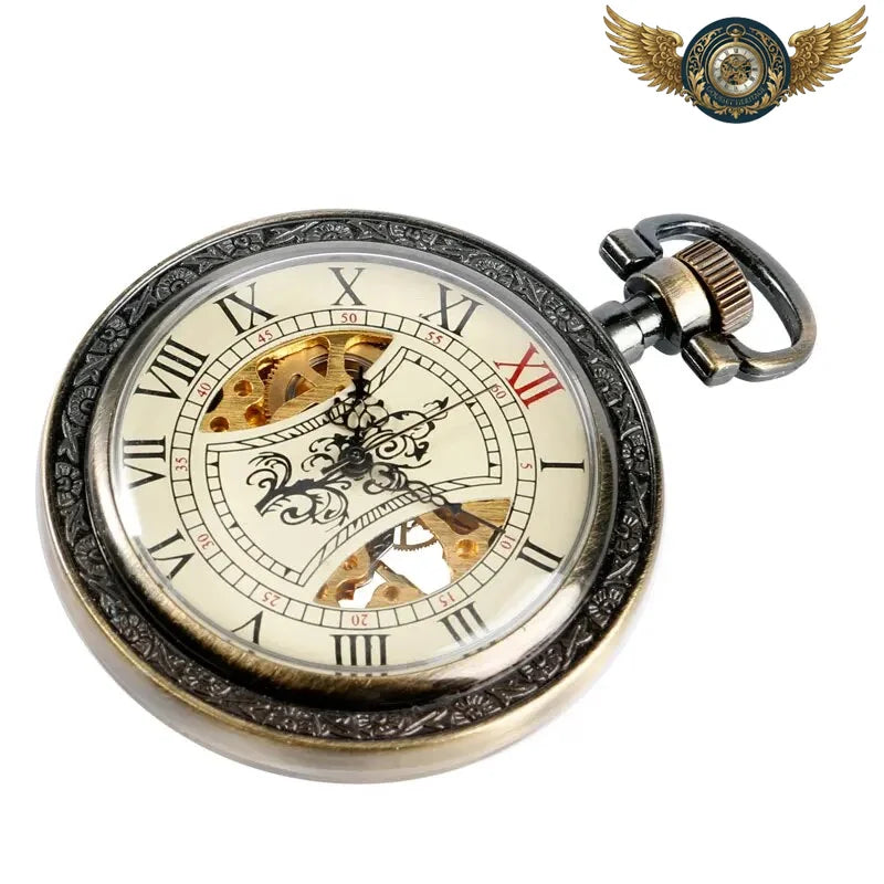 L'Héritage - Montre Gousset Squelette Mécanique Bronze Patiné - Vue 4 - Gousset-heritage