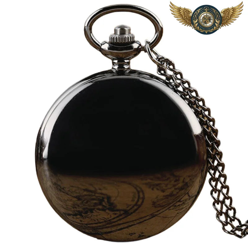 L'Héritage - Montre à Gousset Chasseur Or Poli & Médaillon - Noir - Gousset-heritage