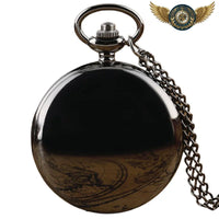 L'Héritage - Montre à Gousset Chasseur Or Poli & Médaillon - modèle Noir - Gousset-heritage
