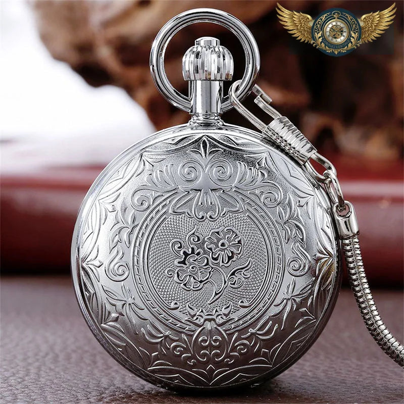 L'Héritage - Montre de Poche Automatique Boîtier Chasseur Gravé - Vue 5 - Gousset-heritage