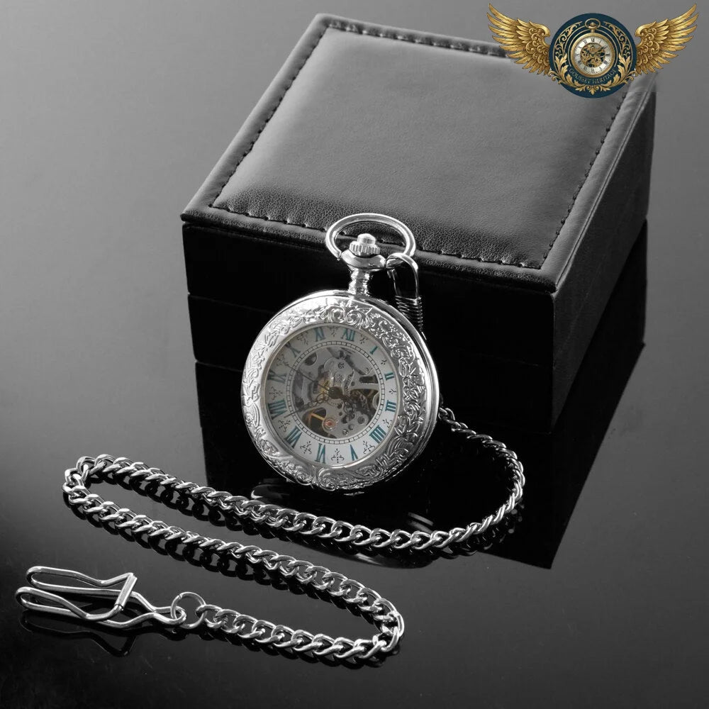L'Héritage - Montre de Poche Mécanique Ciselée Demi-Chasseur - Vue 3 - Gousset-heritage