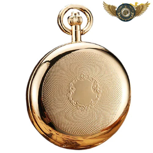 L'Héritage - Montre de Poche Mécanique Double Chasseur Doré