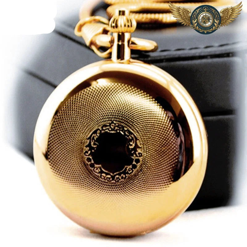 L'Héritage - Montre de Poche Mécanique Double Chasseur Doré - Vue 8 - Gousset-heritage