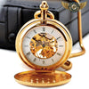 L'Héritage - Montre de Poche Mécanique Double Chasseur Doré - Vue 9 - Gousset-heritage