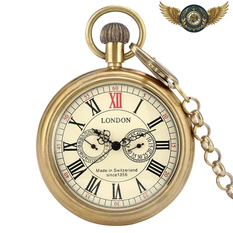 L'Héritage - Montre de poche mécanique automatique Lépine 50mm - Bronze - Gousset-heritage