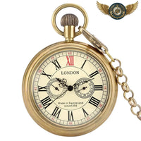 L'Héritage - Montre de poche mécanique automatique Lépine 50mm - modèle Bronze - Gousset-heritage
